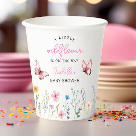 Spring Wildflower Meisje Baby shower Papier Cups Papieren Bekers