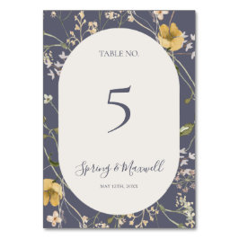 Spring Wildflower | Paars Dustabelnummer Kaart