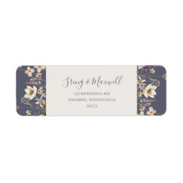 Spring Wildflower | Paars terugzendadres van Dusty Etiket