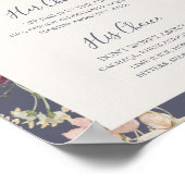 Spring Wildflower | Paarse Drinken voor de mosterd Poster (Hoek)