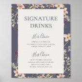 Spring Wildflower | Paarse Drinken voor de mosterd Poster (Voorkant)