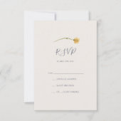 Spring Wildflower | Paarse Dusty RSVP-kaart RSVP Kaartje (Voorkant)