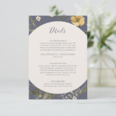 Spring Wildflower | Paarse gegevens van de mosterd Informatiekaartje (Staand voorkant)