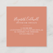 Spring Wildflower Poppy Floral gepersonaliseerd Vierkante Visitekaartje (Achterkant)