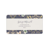Spring Wildflower | RSVP-adres Paarse bruiloft Etiket (Voorkant)