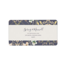 Spring Wildflower | RSVP-adres Paarse bruiloft