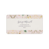 Spring Wildflower | RSVP-adres van het Belle Wedde Etiket (Voorkant)