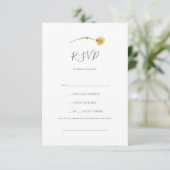 Spring Wildflower | RSVP-kaart voor White Song Req RSVP Kaartje (Staand voorkant)