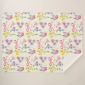 Spring Wildflower Sherpa Blanket Sherpa Deken (Voorkant (horizontaal))