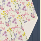 Spring Wildflower Sherpa Blanket Sherpa Deken