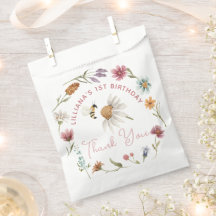 Spring Wildflower Verjaardag Dank u