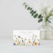 Spring Wildflower Visitekaartje (Staand voorkant)