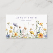 Spring Wildflower Visitekaartje (Voorkant)