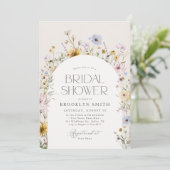 Spring Wildflower Vrijgezellenfeest Kaart (Staand voorkant)