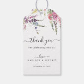 Spring Wildflower Weddenschap Bedankt Cadeaulabel (Voorkant)