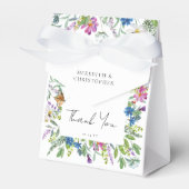 Spring Wildflower Wedding Bedankdoosjes (Voorkant Zijde)