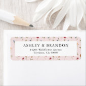 Spring Wildflower Wedding Return Address Labels (Insitu)