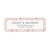 Spring Wildflower Wedding Return Address Labels (Voorkant)