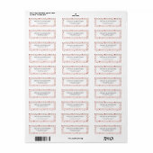 Spring Wildflower Wedding Return Address Labels (Full Sheet)