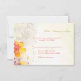 Spring Wildflower Wedding RSVP-kaart RSVP Kaartje