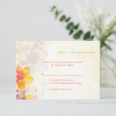 Spring Wildflower Wedding RSVP-kaart RSVP Kaartje (Staand voorkant)