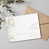 Spring Wildflower Wedding RSVP Kaartje