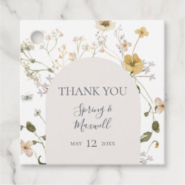 Spring Wildflower | White Bedankt voor je favoriet Bedankjes Labels