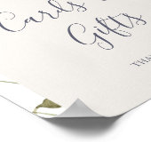 Spring Wildflower | White Cards and Gifts Sign Poster (Hoek)