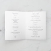 Spring Wildflower | White Folded Wedding Programme Programma (Binnen)