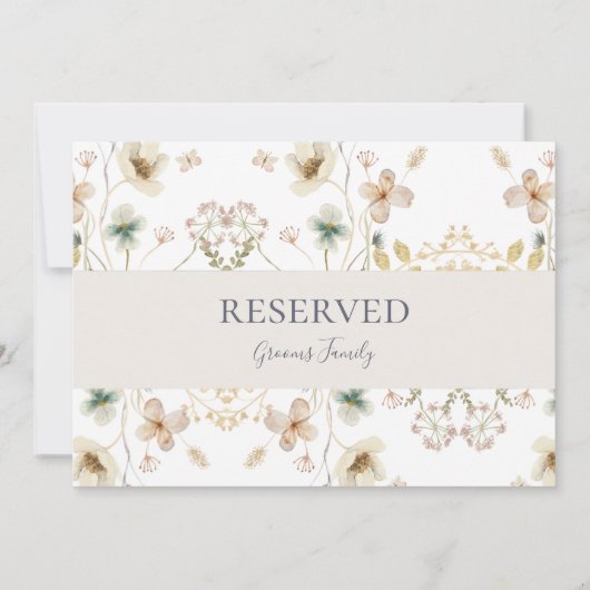 Spring Wildflower | Wit gereserveerd teken (Achterkant)