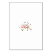 Spring Wildflowers Arch Roze Witte Huwelijk Kaart (Achterkant)