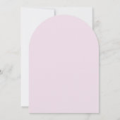 Spring Wildflowers Boog Doop Kaart (Achterkant)