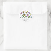Spring Wildflowers Floral Return Address Label (Tas)