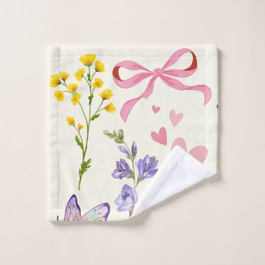 Spring Wildflowers Handdoek (Wasdoekje)