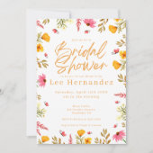 Spring Wildflowers Modern Vrijgezellenfeest Kaart (Voorkant)