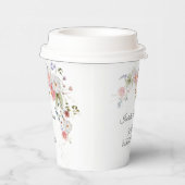 Spring Wildflowers Purple Pink 50th Birthday  Papieren Bekers (Rechts)