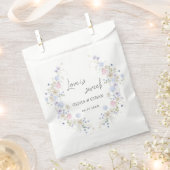 Spring Wildflowers Purple Pink Wedding Bedankzakje (Geknipt)