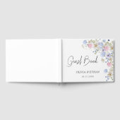 Spring Wildflowers Purple Pink Wedding Gastenboek (Volledig)