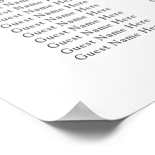 Spring Wildflowers Purple Wedding Seating Chart Poster (Hoek)