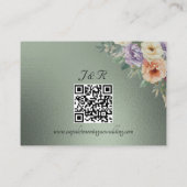 Spring Wildflowers, QR Code - Sage Informatiekaartje (Achterkant)