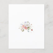 Spring Wildflowers Roze Wit Huwelijk Details (Achterkant)