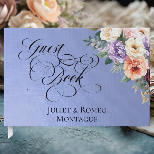 Spring Wildflowers - Sky Blue Gastenboek