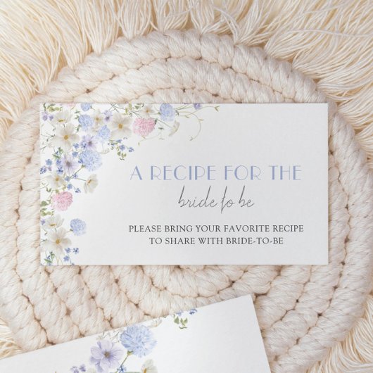 Spring Wildflowers Vrijgezellenfeest Deel een rece Informatiekaartje