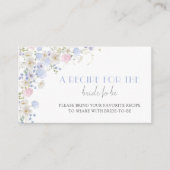 Spring Wildflowers Vrijgezellenfeest Deel een rece Informatiekaartje (Voorkant)