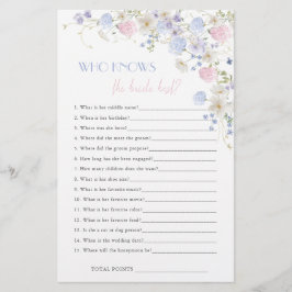 Spring Wildflowers Vrijgezellenfeest Wie kent de b