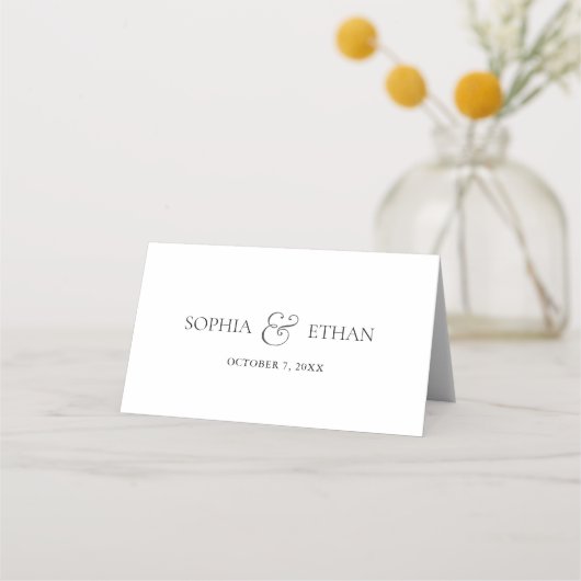 Spring Wildflowers Wedding Table Number Plaatskaartje (Achterkant)