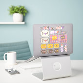 Spring With Love Envelopes and Hearts Sticker (Laptop op bureau)