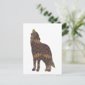 Spring Wolf Briefkaart (Staand voorkant)