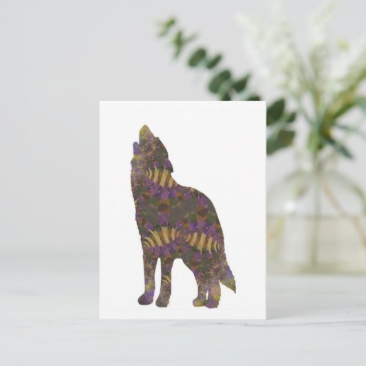 Spring Wolf Briefkaart (Staand voorkant)