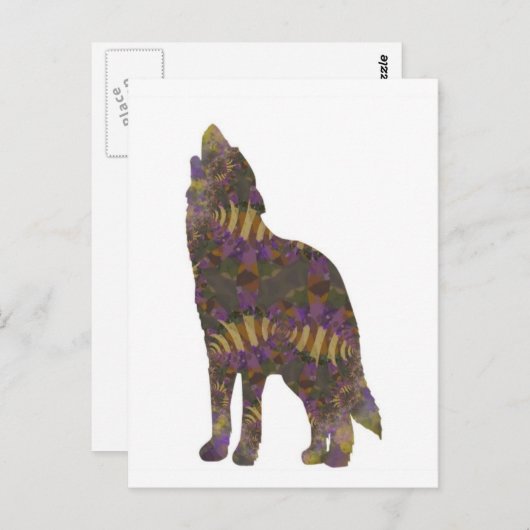 Spring Wolf Briefkaart (Voorkant / Achterkant)